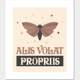 Alis Volat Propriis -  Fly with your own wings Posters and Art